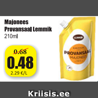 Allahindlus - Majonees Provansaal Lemmik 210 g