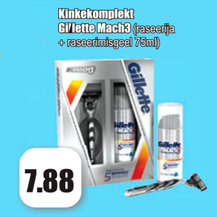 Allahindlus - Kinkekomplekt Gillette Mach3