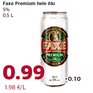 Allahindlus - Faxe Premium hele õlu