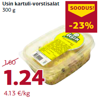 Allahindlus - Usin kartuli-vorstisalat 300 g