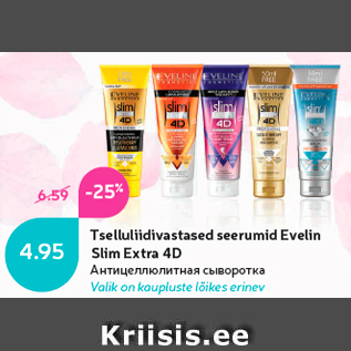 Allahindlus - Tselluliidivastased seerumid Evelin Slim Extra 4D