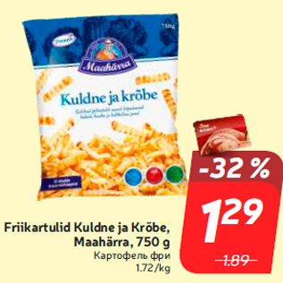 Allahindlus - Friikartulid Kuldne ja Krõbe, Maahärra, 750 g