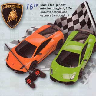 Allahindlus - Raadio teel juhitav auto Lamborghini, 1:24