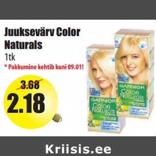 Allahindlus - Juuksevärv Color Naturals 1tk