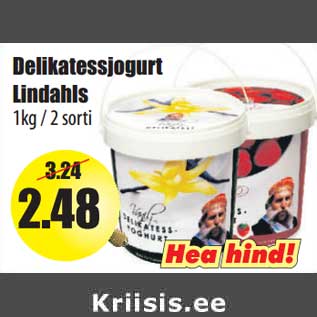 Allahindlus - Delikatessjogurt Lindahls