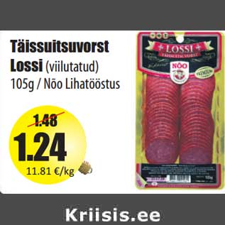 Allahindlus - Täissuitsuvorst Lossi