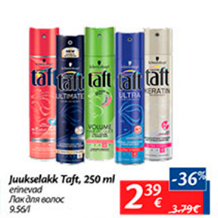 Allahindlus - Juukselakk Taft, 250 ml