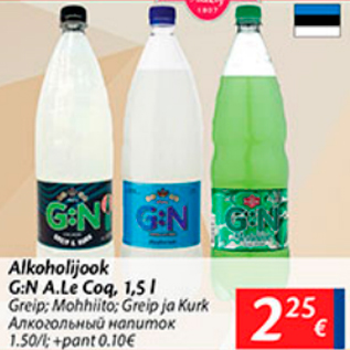 Allahindlus - Alkoholijook G:N A.Le Coq, 1,5 l