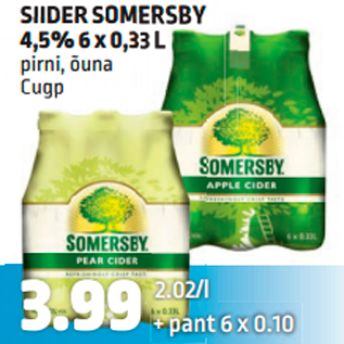 Allahindlus - SIIDER SOMERSBY 4,5% 6 x 0,33 L