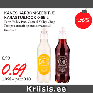 Allahindlus - KANES KARBONISEERITUD KARASTUSJOOK 0,65 L