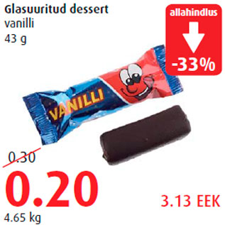 Allahindlus - Glasuuritud dessert