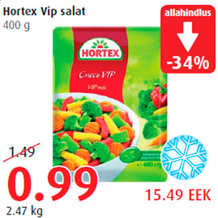 Allahindlus - Hortex Vip salat