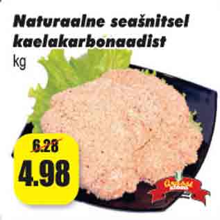 Allahindlus - Naturaalne seašnitsel kaelakarbonaadist kg