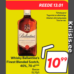 Allahindlus - Whisky Ballantine