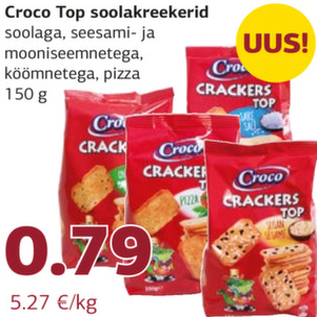 Allahindlus - Croco Top soolakreekerid