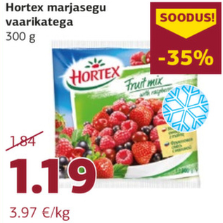 Allahindlus - Hortex marjasegu vaarikatega