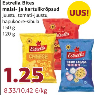 Allahindlus - Estrella Bites krõpsud