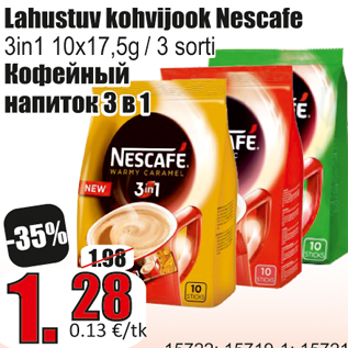 Allahindlus - Lahustuv kohvijook Nescafe