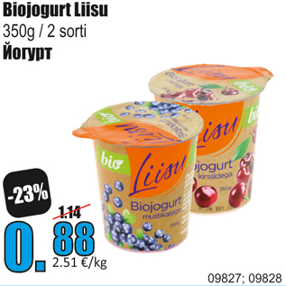 Allahindlus - Biojogurt Liisu