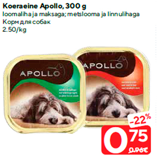 Allahindlus - Koeraeine Apollo, 300 g