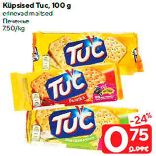 Allahindlus - Küpsised Tuc, 100 g