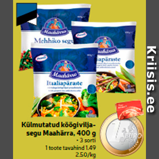 Allahindlus - Külmutatud köögiviljasegu Maahärra, 400 g