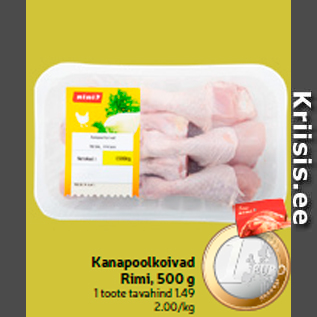 Allahindlus - Kanapoolkoivad Rimi, 500 g