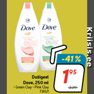 Allahindlus - Dušigeel Dove, 250 ml