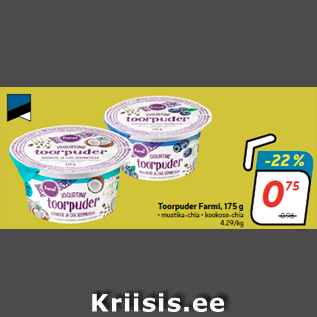 Allahindlus - Toorpuder Farmi, 175 g