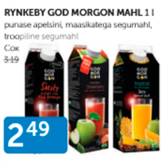 Allahindlus - RYNKEBY GOD MORGON MAHL 1 L