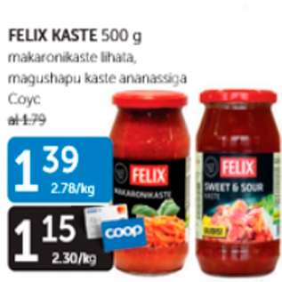 Allahindlus - FELIX KASTE 500 G