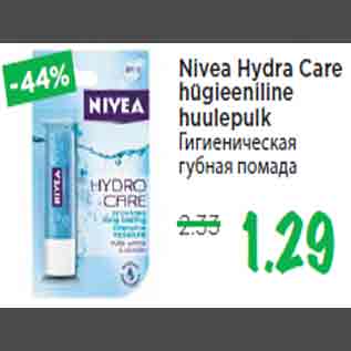 Allahindlus - Nivea Hydra Care hügieeniline huulepulk