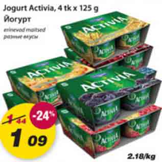 Allahindlus - Jogurt Activia, 4tkx125g