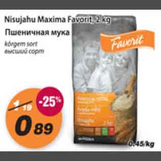 Allahindlus - Nisujahu Maxima Favorit, 2kg