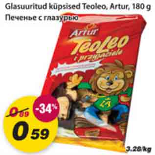 Allahindlus - Glasuuritud küpsised Teoleo,Artur, 180g