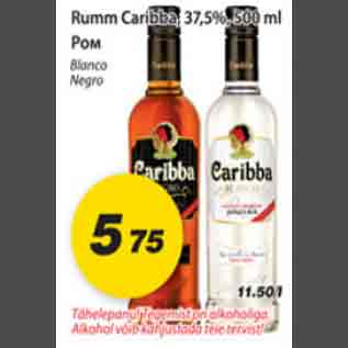 Allahindlus - Ruum Caribba, 37,5%, 500ml