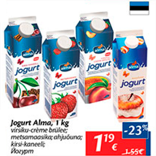 Allahindlus - Jogurt Alma, 1 kg