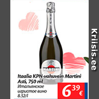 Allahindlus - Itaalia KPN-vahuvein Martini Asti, 750 ml