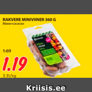 Allahindlus - RAKVERE MINIVIINER 360 G