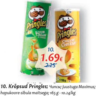 Allahindlus - Krõpsud Pringles