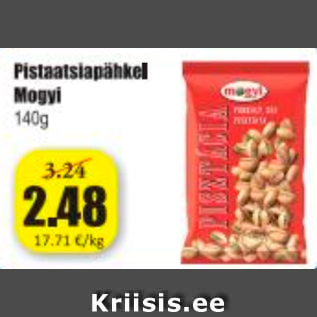 Allahindlus - Pistaatsiapähkel Mogyi 140 g