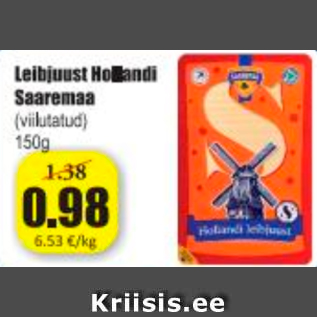 Allahindlus - Leibjuust Hollandi Saaremaa