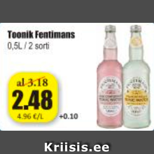 Allahindlus - Toonik Fentimans