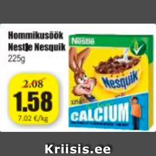 Allahindlus - Hommikusöök Nestle Nesquik 225 g