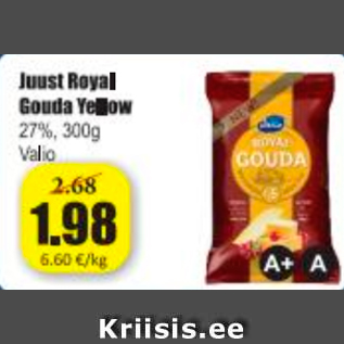 Allahindlus - Juust Roual Gouda Yellow