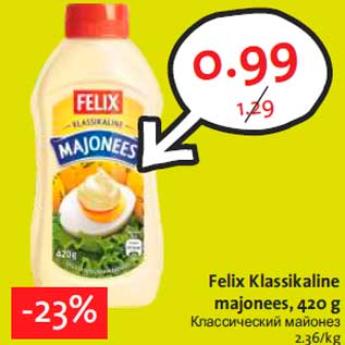 Allahindlus - Felix Klassikaline majonees, 420 g