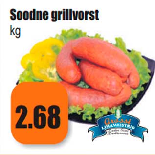 Allahindlus - Soodne grillvorst kg