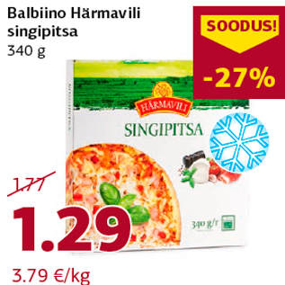 Allahindlus - Balbiino Härmavili singipitsa 340 g