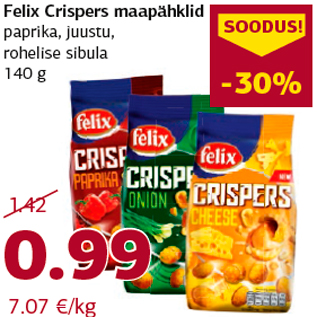 Allahindlus - Felix Crispers maapähklid