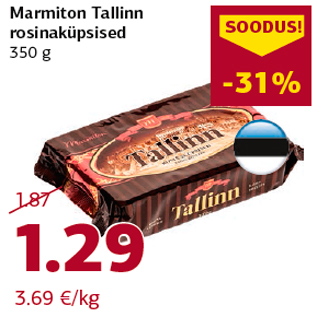 Allahindlus - Marmiton Tallinn rosinaküpsised 350 g